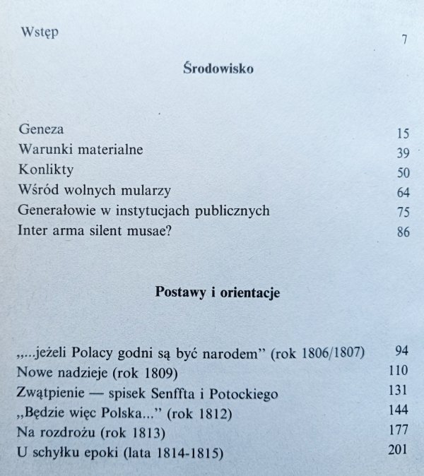 Jarosław Czubaty Wodzowie i politycy. Generalicja polska lat 1806-1815