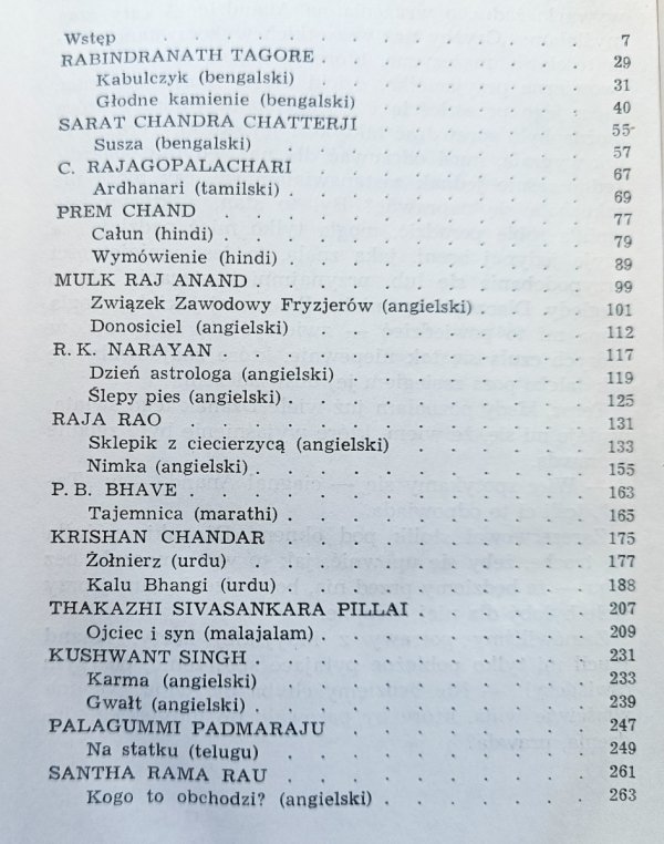 Opowiadania indyjskie / Narayan, Tagore