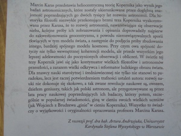 Marcin Karas Nowy obraz świata. Poglądy filozoficzne Mikołaja Kopernika