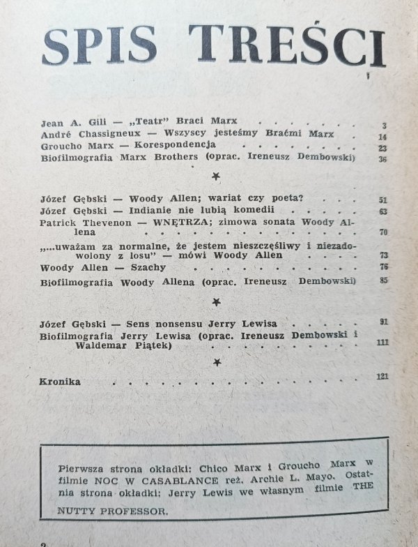 Film na świecie 6/1979 (250) / Bracia Marx