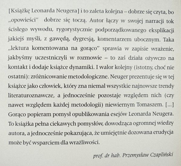 Leonard Neuger Ćwiczenia z wrażliwości