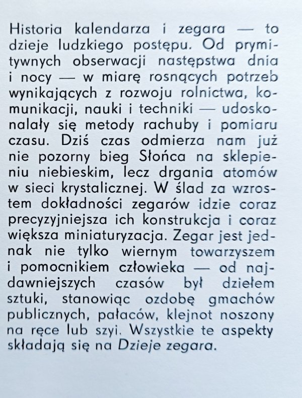 Ludwik Zajdler Dzieje zegara