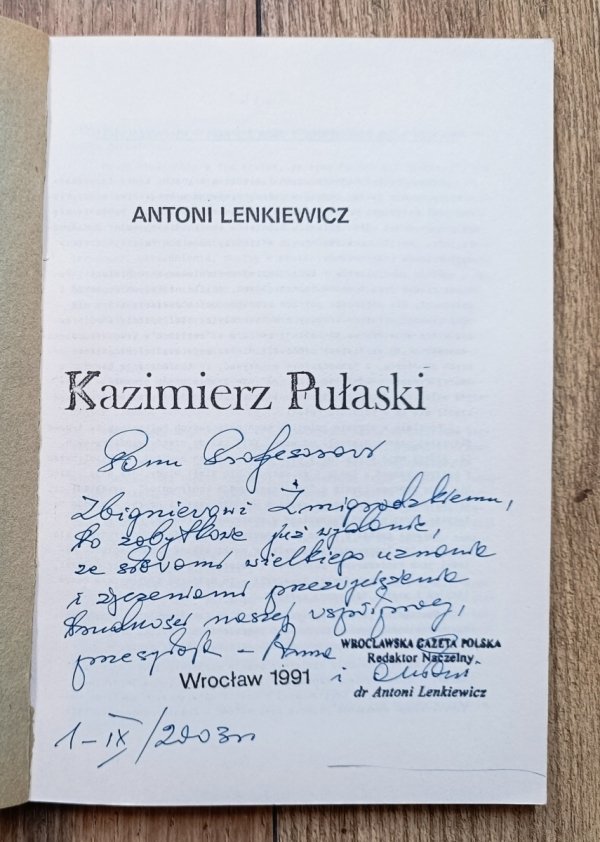 Antoni Lenkiewicz Kazimierz Pułaski