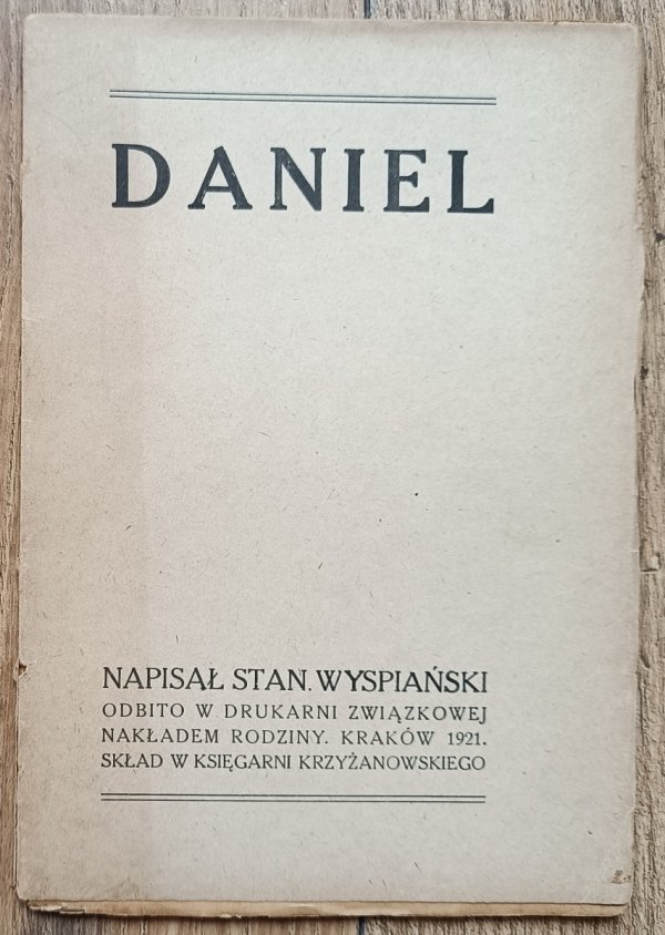 Stanisław Wyspiański Daniel / 1921
