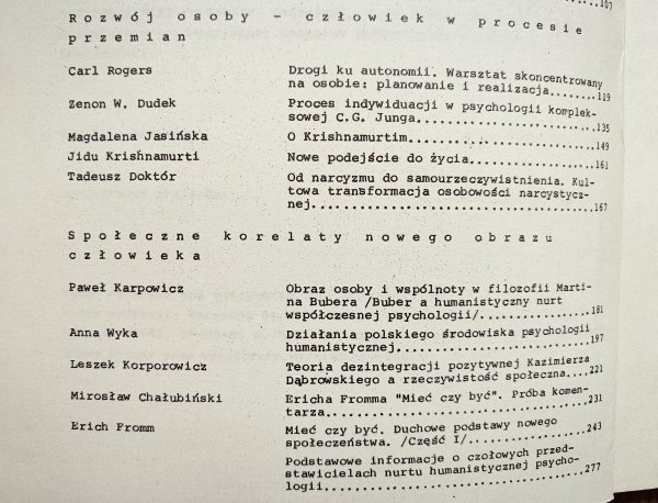 Colloquia Communia 1-2/1987 [Huxley, Carl Rogers, Jidu Krishnamurti, Erich Fromm, antypsychiatria]