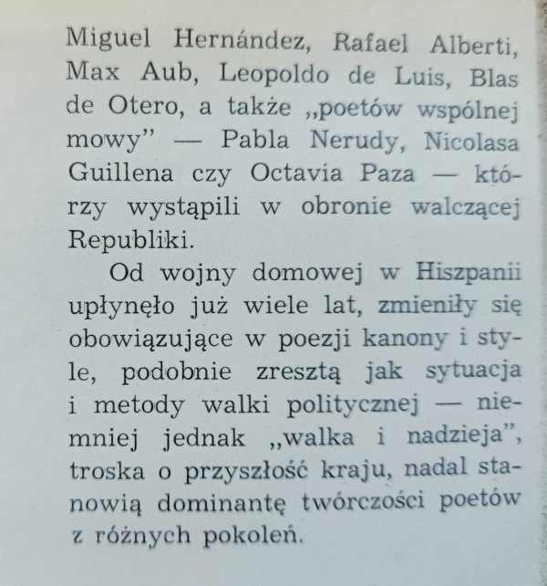 Z Hiszpanią w sercu. Poeci hiszpańskiej walki i nadziei