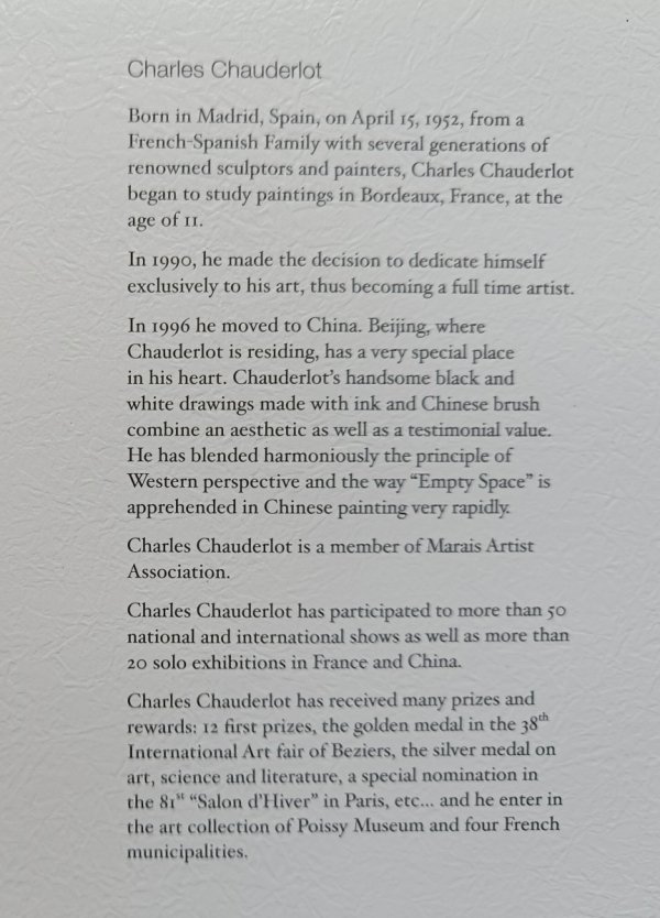 Charles Chauderlot Beijing: Memories in Ink