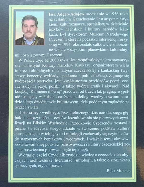 Issa Adger-Adajew Kamienie mówią. Dzieje i kultura Czeczenów