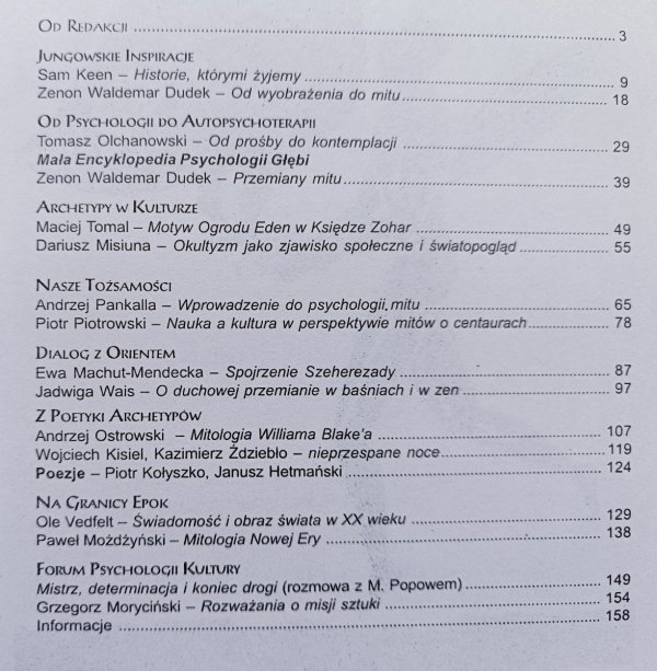 Albo Albo 1/2000. Problemy psychologii i kultury Mity