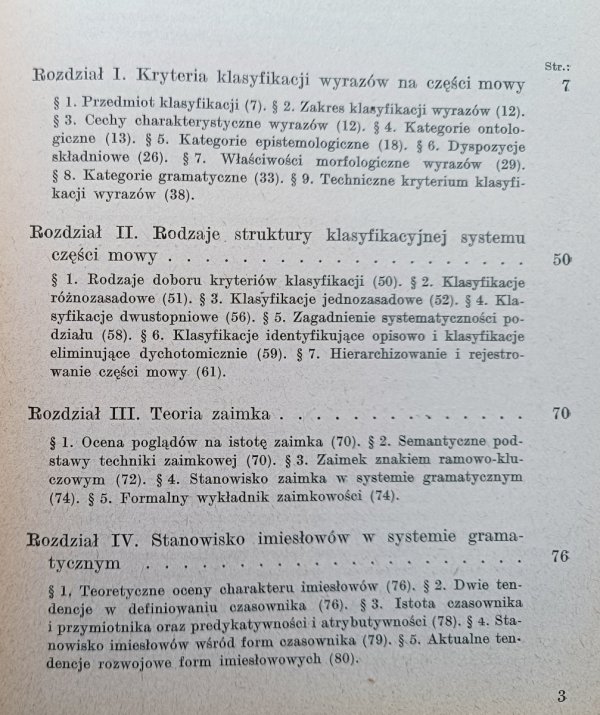 Stanisław Jodłowski Studia nad częściami mowy