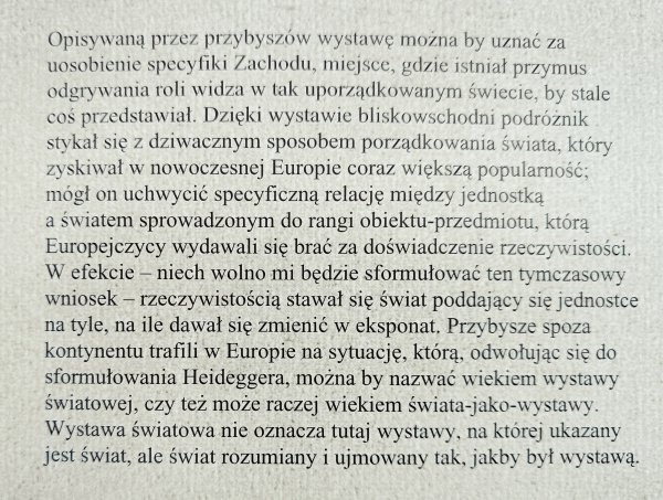 Timothy Mitchell Egipt na wystawie świata