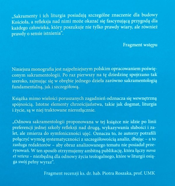 Znaki Tajemnicy: Sakramenty w teorii i praktyce Kościoła