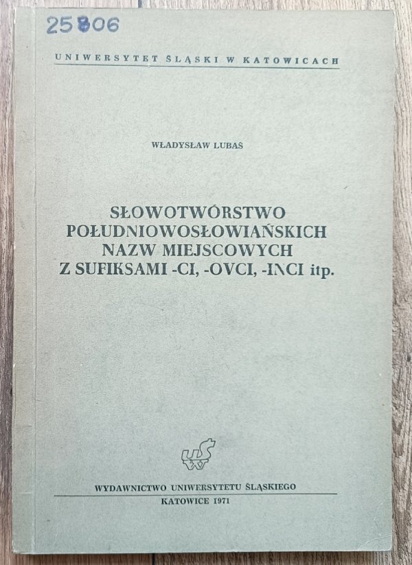 Słowotwórstwo południowosłowiańskich nazw miejscowych z sufiksami -ci, -ovci, -inci itp.