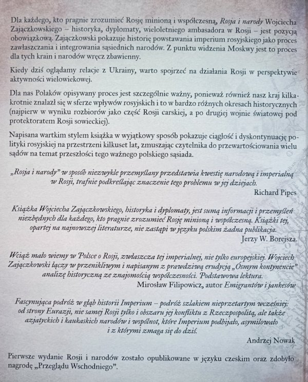 Wojciech Zajączkowski Rosja i narody