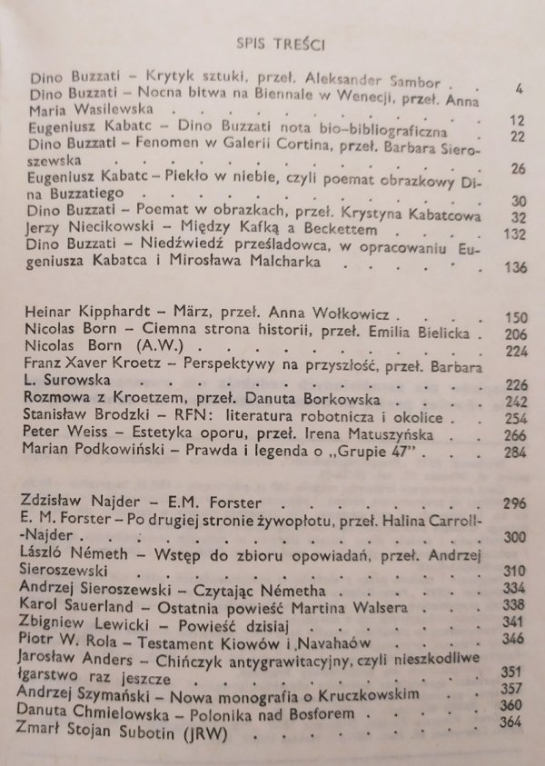 Literatura na Świecie 12/1977 (80) Dino Buzzati