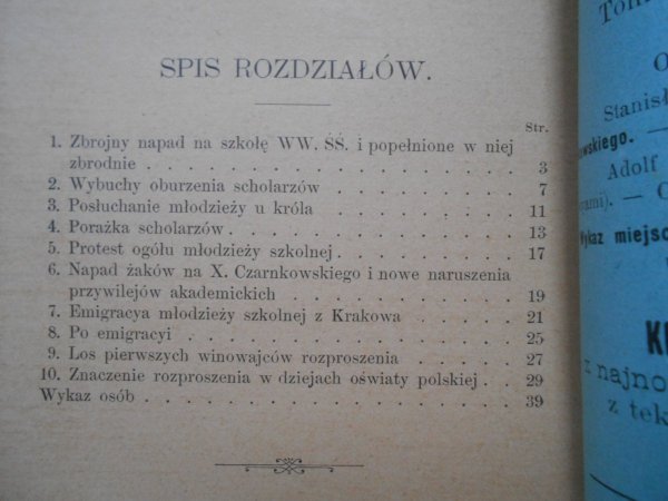 Dr Antoni Karbowiak • Rozprószenie młodzieży szkolnej krakowskiej w roku 1549 [Biblioteka Krakowska]