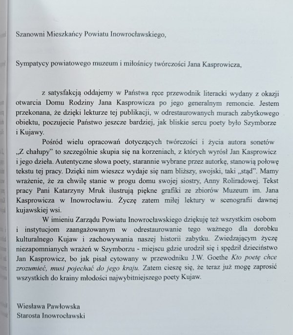 Kujawskim szlakiem z Janem Kasprowiczem