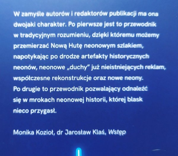 Przewodnik po neonach Nowej Huty