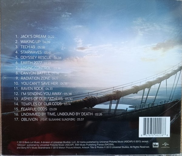 M83 Oblivion. Original Motion Picture Soundtrack CD