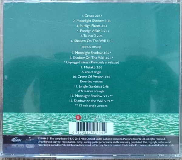 Mike Oldfield Crises CD