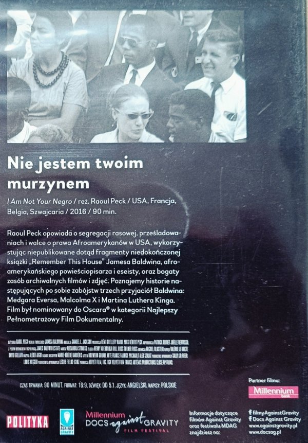 Nie jestem twoim murzynem DVD