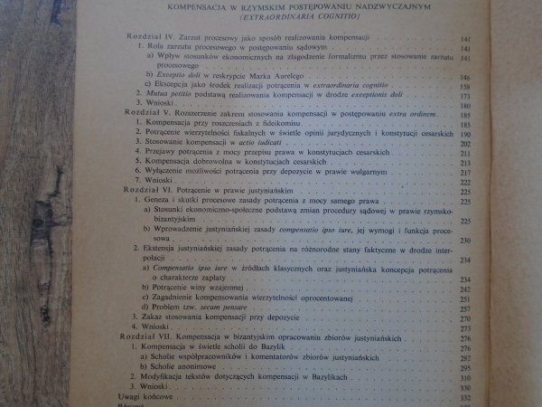 Wacław Osuchowski • Historyczny rozwój kompensacji w prawie rzymskim [dedykacja autorska]