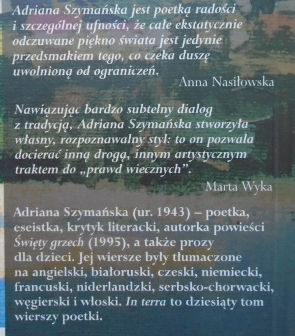 Adriana Szymańska • In terra