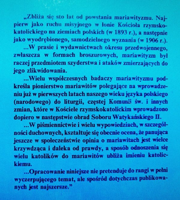 Stanisław Rybak Mariawityzm - studium historyczne