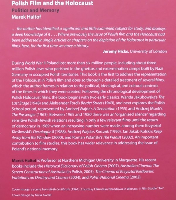 Marek Haltof • Polish Film and the Holocaust. Politics and Memory