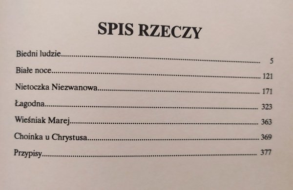 Fiodor Dostojewski Białe noce i inne utwory