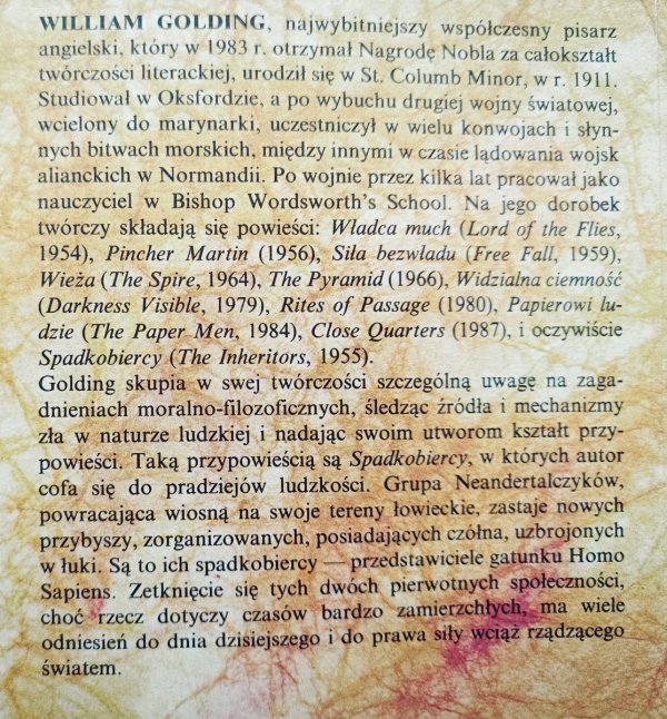William Golding Spadkobiercy