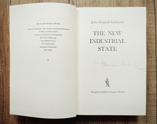 John Kenneth Galbraith The New Industrial State