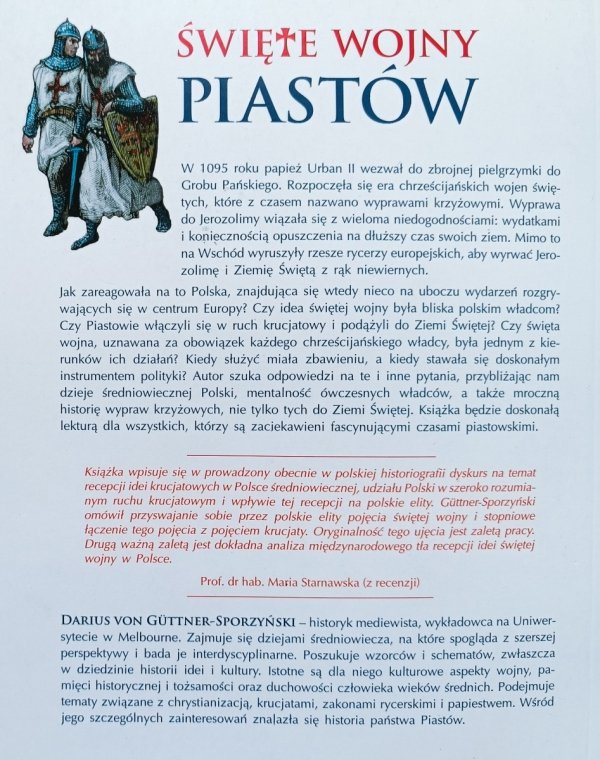 Darius von Guttner-Sporzyński Święte wojny Piastów