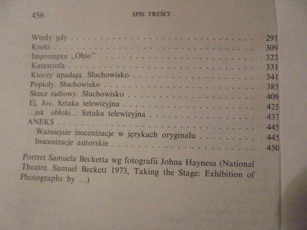 Samuel Beckett • Dramaty
