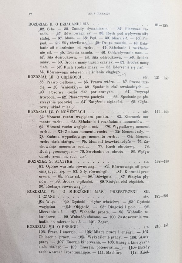 August Witkowski Zasady fizyki  tom 1. / 1915