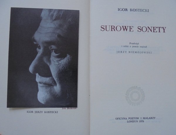 Igor Kostecki • Surowe sonety [OPiM]
