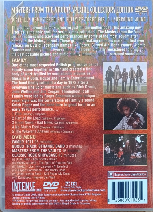 Family / Masters From The Vaults DVD