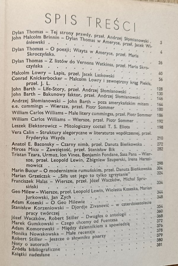  Literatura na Świecie 11 (31) 1973