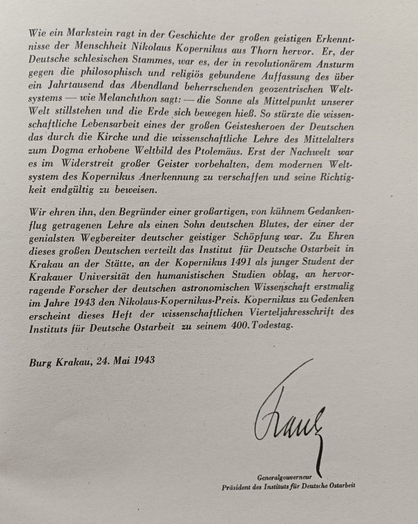Die Burg mai 1943 / Nikolaus Kopernikus