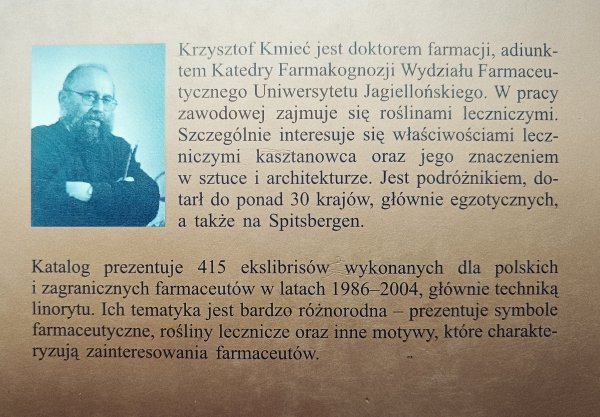 Krzysztof Kmieć Ekslibrisy farmaceutów