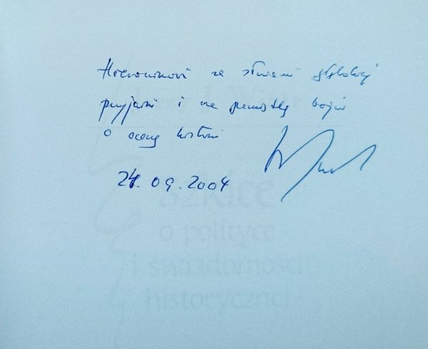 Jerzy Wiatr Szkice o polityce i świadomości historycznej [dedykacja autorska]
