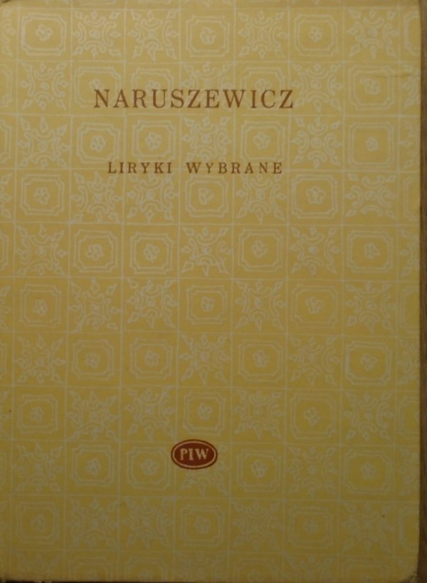 Adam Naruszewicz • Liryki wybrane [Biblioteka Poetów]