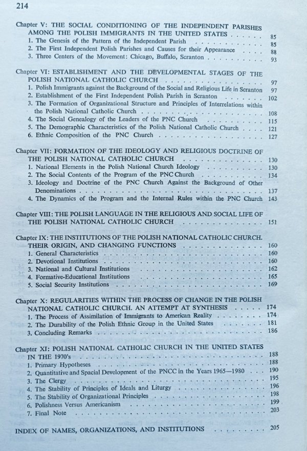 Hieronim Kubiak The Polish National Catholic Church in the United States of America from 1897 to 1980
