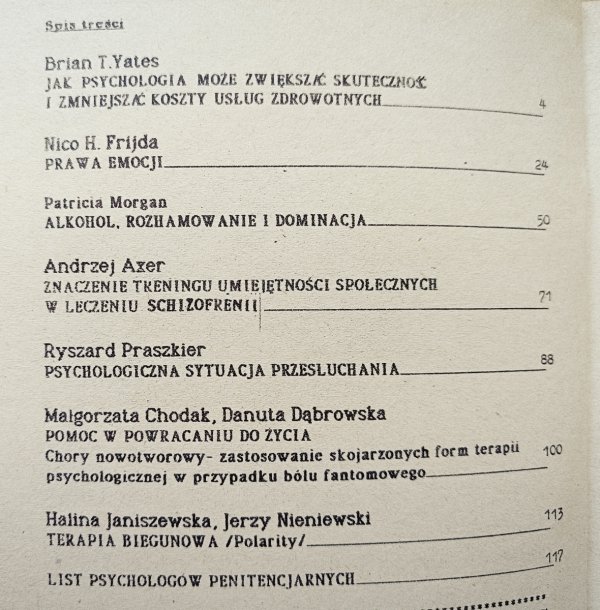Nowiny psychologiczne 2/1989 [psychoterapia, schizofrenia, choroba nowotworowa]