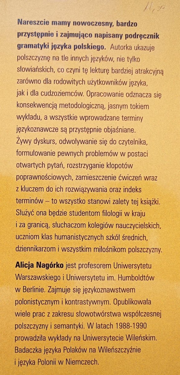 Alicja Nagórko Zarys gramatyki polskiej