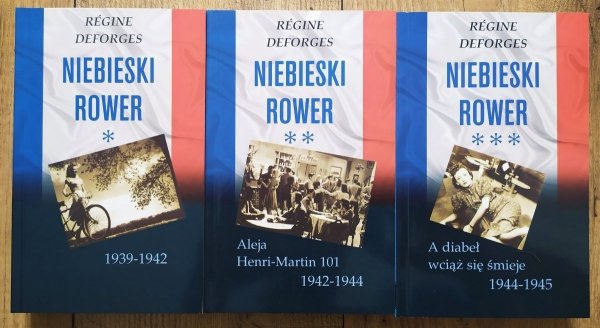 Regine Deforges Niebieski rower [komplet]