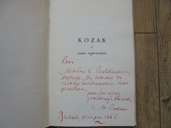 Marian Pankowski • Kozak i inne opowieści [dedykacja autorska, ekslibris]