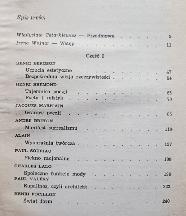 Antologia współczesnej estetyki francuskiej
