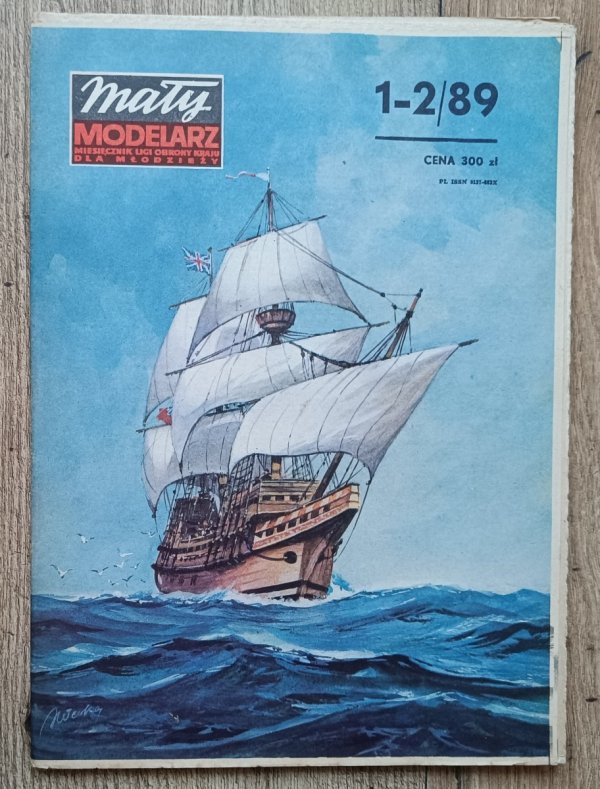 Mały Modelarz 1-2/1989 / Historyczny żaglowiec Mayflower