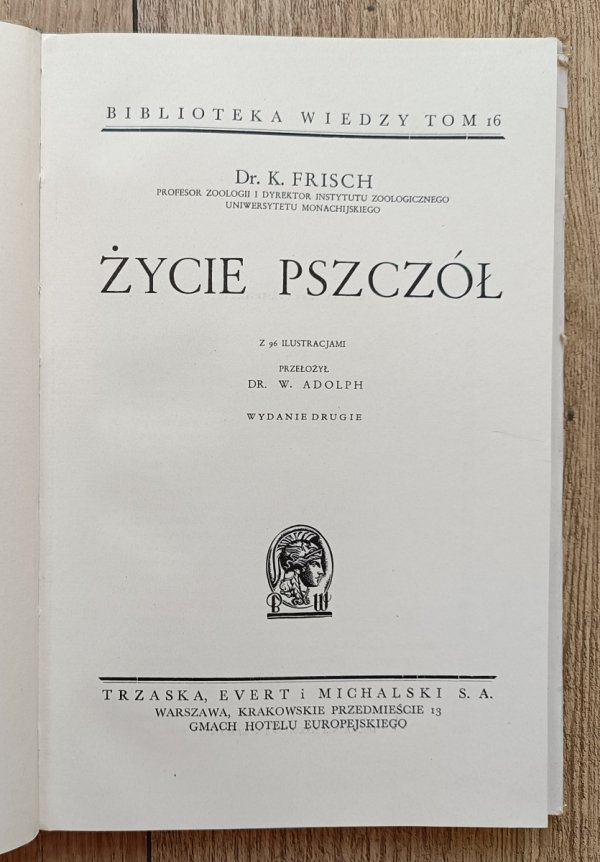 K. Frisch Życie pszczół / 1939
